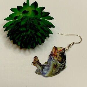Fish Earring, Fish Jewelry, Gift Idea, Silly Earring, Fun Earring, Cute Earring